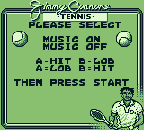 Jimmy Connors Tennis screenshot 5 for GameBoy